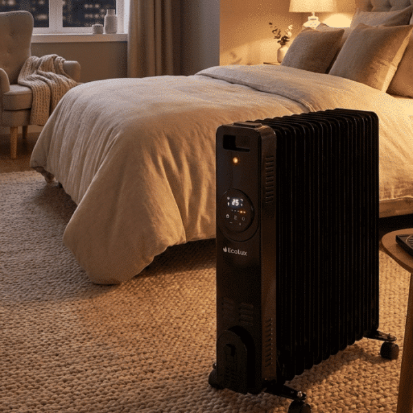 Radiateur à huile 13 éléments avec télécommande ECOLUX