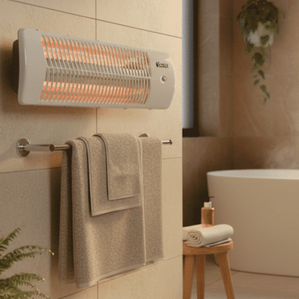 Radiateur Halogène Pour Salle De Bain 3 Tubes  3 Réglages 500 /1000 /1500W Ip 24 Ecolux