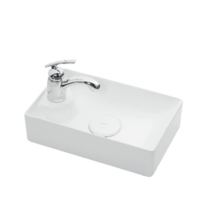 Vasque Rectangulaire Percée Pour Robinet 42 × 27 × 11 Cm