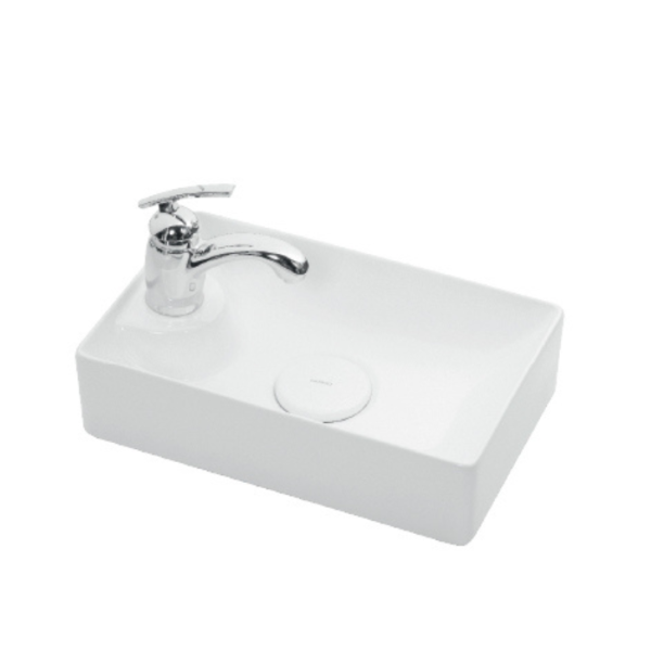 Vasque Rectangulaire Percée Pour Robinet 42 × 27 × 11 Cm