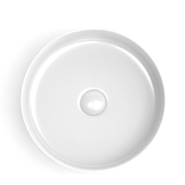 Vasque À Poser Ronde Blanche Ø 43 Cm