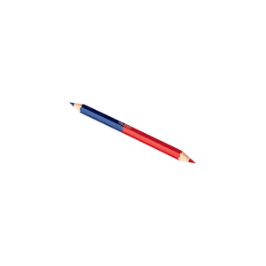 SET DE 2 CRAYONS DE CHARPENTIER ÉPAIS BICOLORS18CM