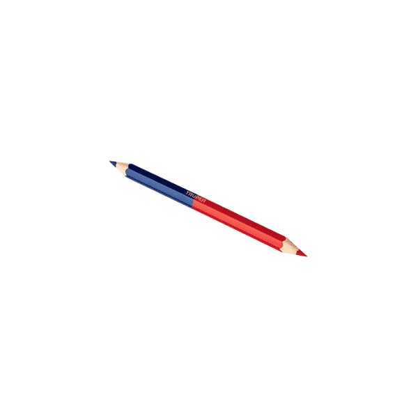 SET DE 2 CRAYONS DE CHARPENTIER ÉPAIS BICOLORS18CM
