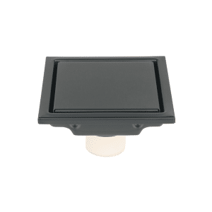 Caniveau Reversible10X10Cm En Acier Inox Noir