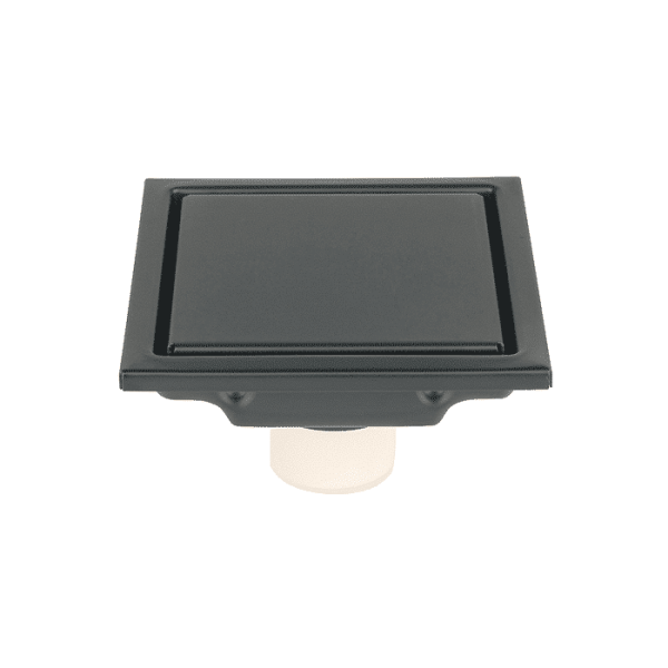 Caniveau Reversible10X10Cm En Acier Inox Noir