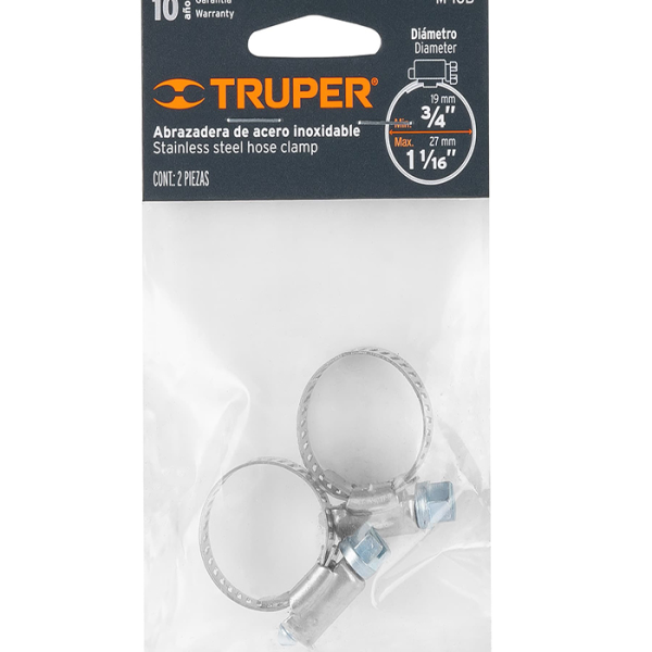 Mini-Colliers À Vis Sans Fin 19-27Mm 4 Pièces