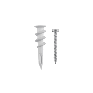 Cheviles En Plastique 12,8Mm Avec Clous 20 Pièces