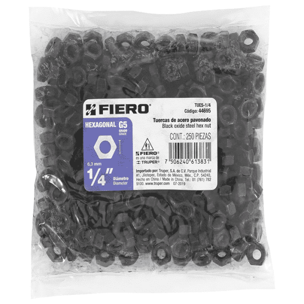 Écrous Hex 3,1X6,4Mm 250Pièces