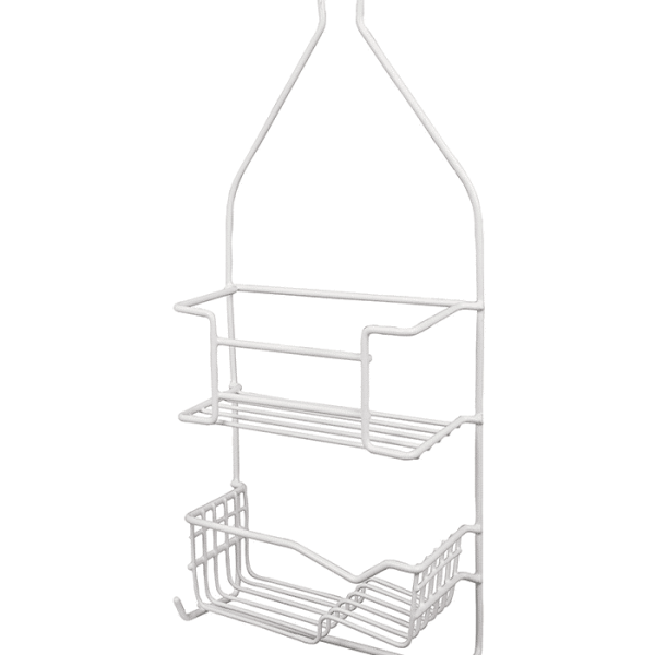 Organisateur De Douche Avec Couvercle En Plastique Blanc 50X25 Cm