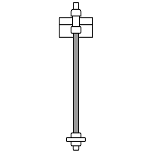 Tige Filetée 9,5Mmx1 M