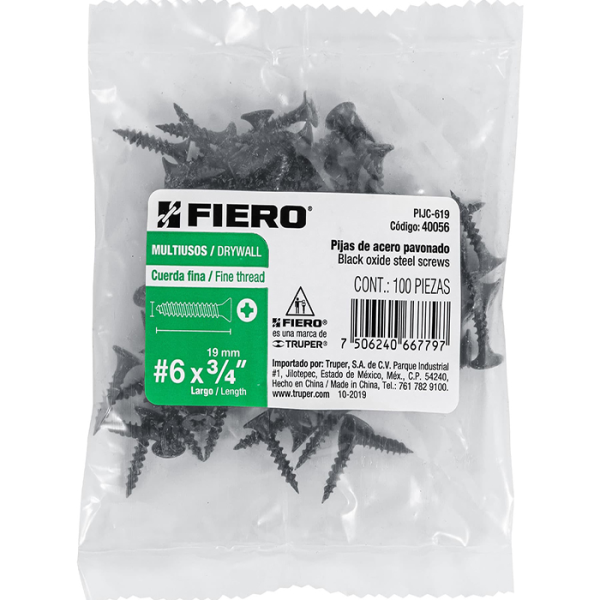 Vis Multi-Usages 3,3X19,1Mm 100 Pièces