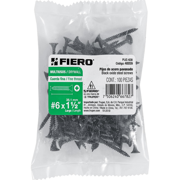 Vis Multi-Usages 3,3X38,1Mm 100 Pièces