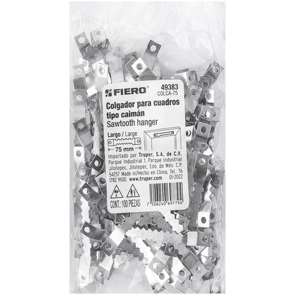 Cintres Type Alligator De 75 Mm 100Pièces