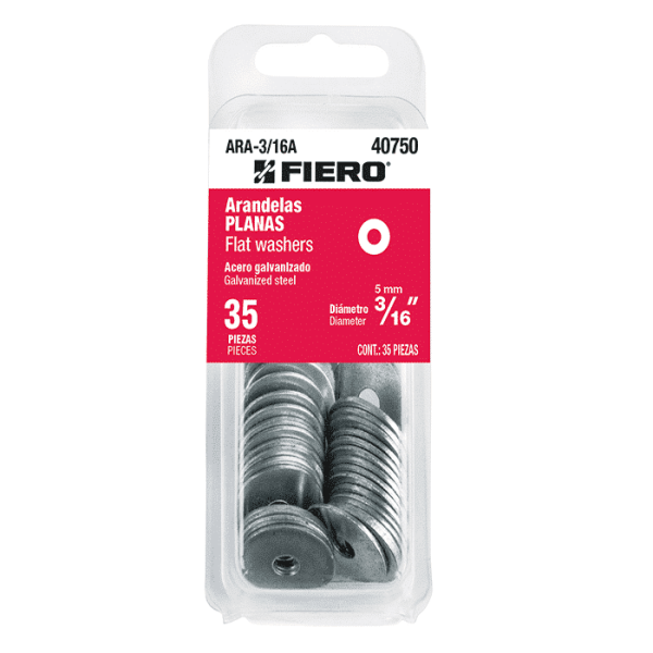 Rondelles Plates Galvanise 4,8Mm 35 Pièces