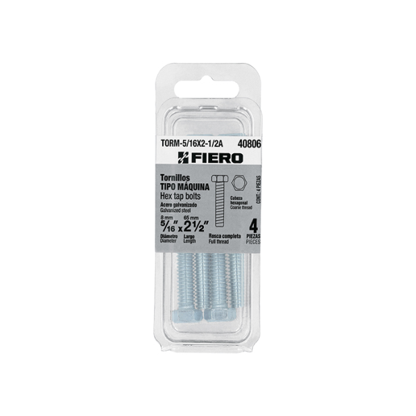 Boulon Hexagonal 7,9X63,5Mm 4 Pièces