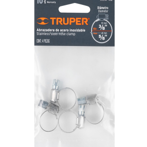 Mini-colliers à vis sans fin 10-16mm 4 pièces