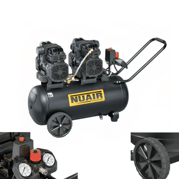 COMPRESSEUR A AIR NUAIR SILENCIEUX SILTEK 50D 50L
