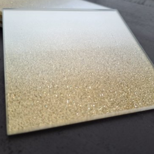 Sous-verres miroir doré pailleté 10 cm – 2 assortis