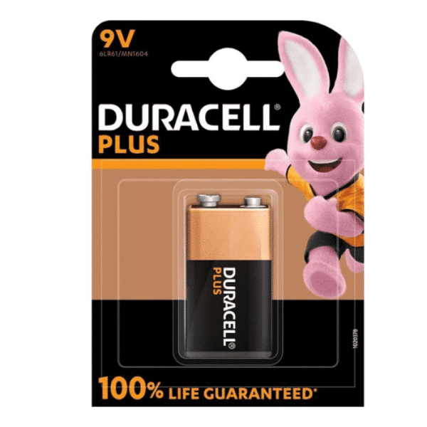 Pile alcaline duracell plus 9V