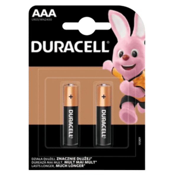 Piles pluspower AAA duracell  2 pièces