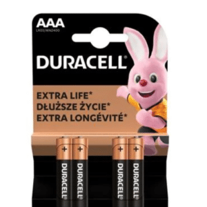 Piles pluspower AAA duracell  4 pièces