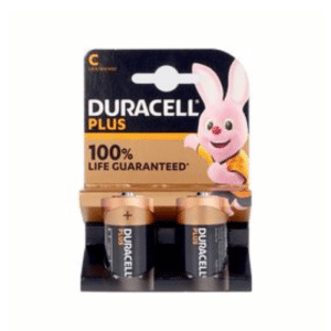 Piles alcaline duracell plus D2 / 2 pièces
