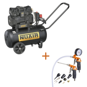 Compresseur Nuair Siltek TB 24 L + Kit 13 Pièces