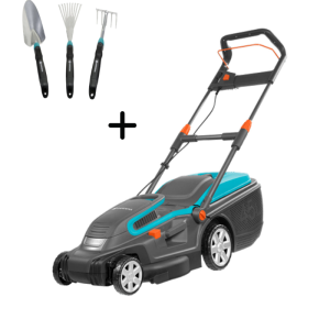Tondeuse à gazon et outils de jardin
