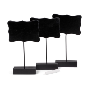 Set De 3 Ardoises Sur Pied 17Cm