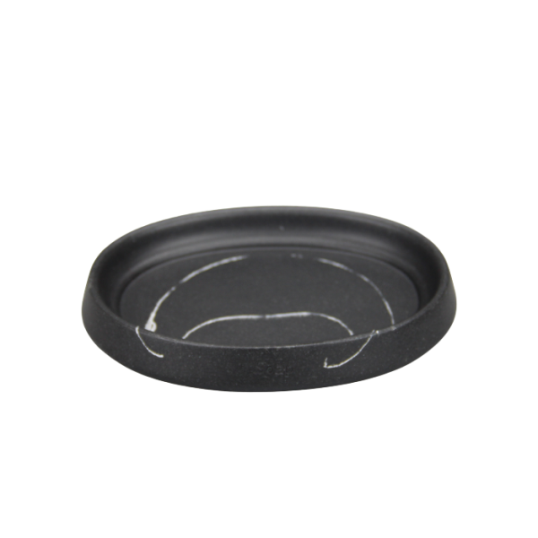 Porte-Savon En Polyrésine Effet Marbre Noire Lusso