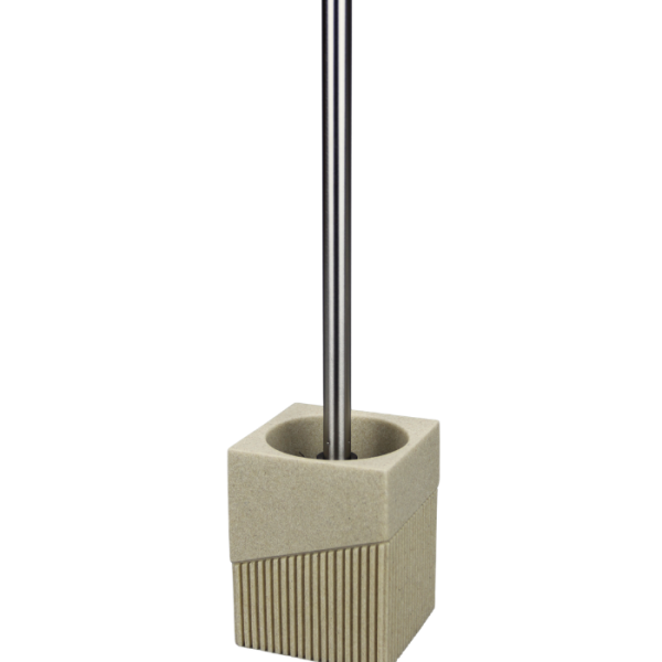 Brosse Wc Avec Support En Polyrésine Effet Pierre Naturelle Lusso