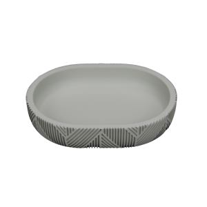 Porte-Savon En Polyrésine Gris Clair Lusso