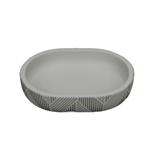 Porte-Savon En Polyrésine Gris Clair Lusso