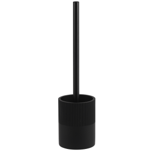 Brosse Wc Avec Support En Polyresine Noire Lusso