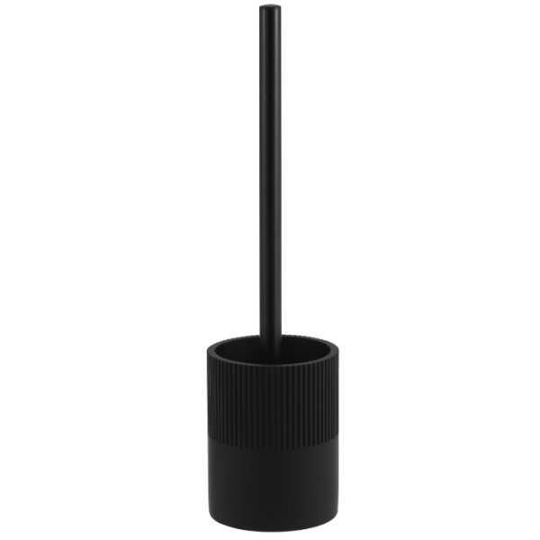 Brosse Wc Avec Support En Polyresine Noire Lusso