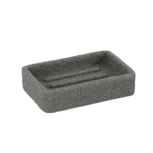 Porte-Savon En Polyresine Gris Lusso