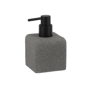 Distributeur De Savon En Polyresine Gris 290Ml Lusso
