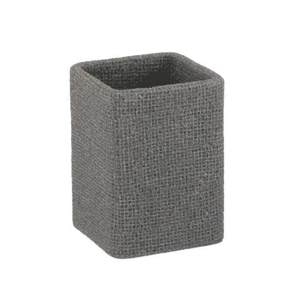 Gobelet En Polyresine Gris Lusso