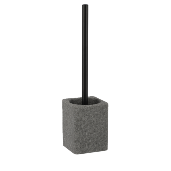 Brosse Wc Avec Support En Polyesine Gris Lusso