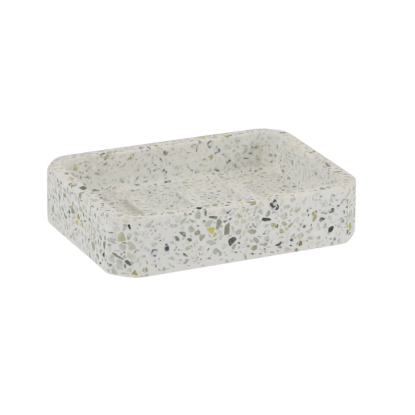 Porte-Savon En Polyresine Effet Ciment Lusso