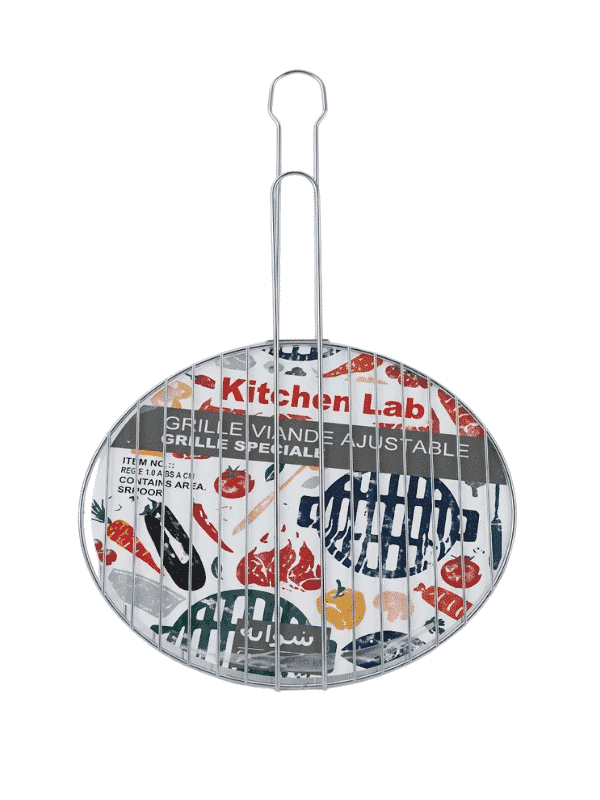 Grille de barbecue ronde 27 cm Manche 25,5 cm - Mr.Bricolage Maroc