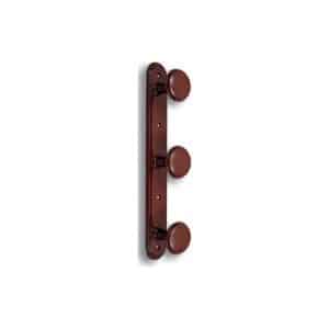 Porte-Manteau En Acier 3 Supports Marron