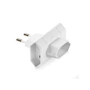 Triple adaptateur 10 A ivoire