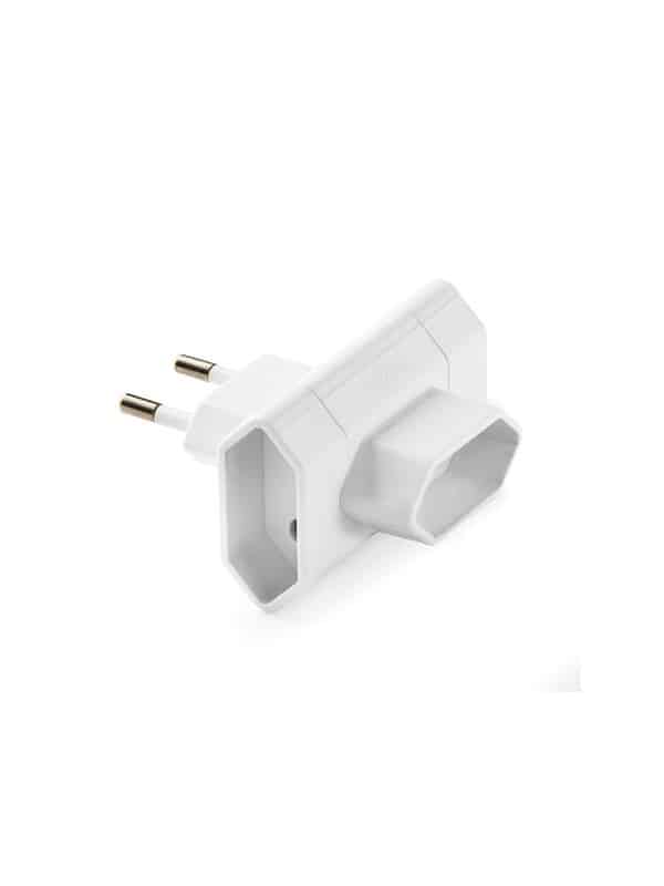 Triple adaptateur 10 A ivoire