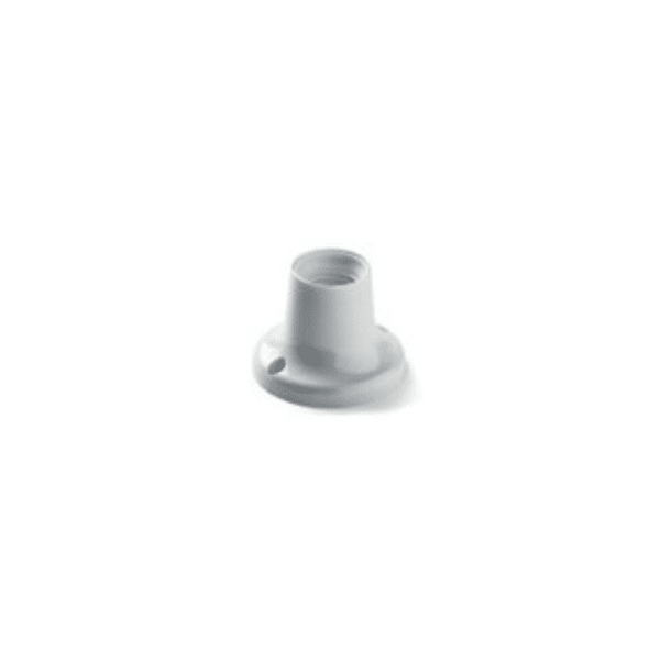 Douille droite raccord E27 blanc