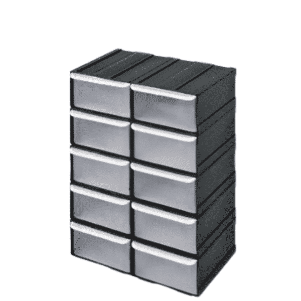 Outil tiroir noir 155 x 100 x 225 mm