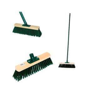 Balai en bois 30 cm + manche renforcé