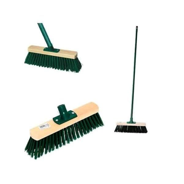 Balai en bois 30 cm + manche renforcé