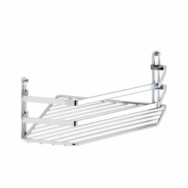 Étagère D’Angle Salle De Bain 1 Niveau 28 X 20 X 10 Cm