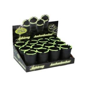 CENDRIER NOIR GLOW IN THE DARK